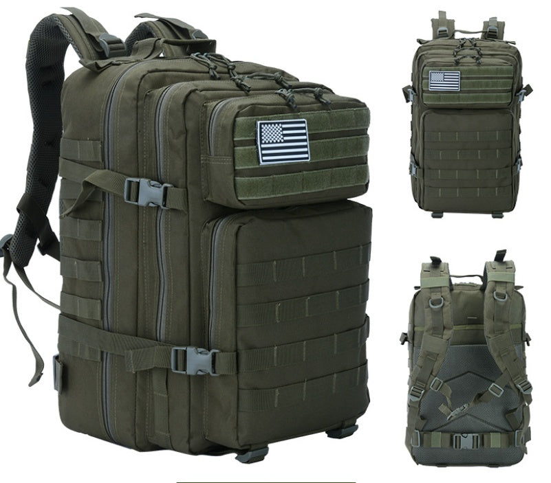 Outdoor Tactical Backpack – Army Style, Laptop Compartment, Ideal for Travel & Mountaineering