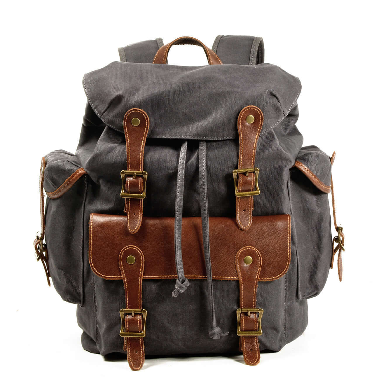 Western Cowboy Canvas Travel Backpack – Rugged Style with a Wild Twist