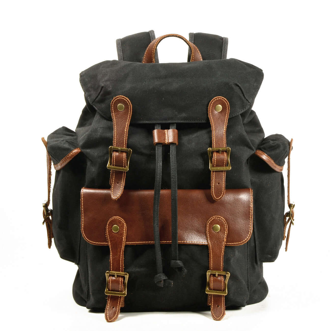 Western Cowboy Canvas Travel Backpack – Rugged Style with a Wild Twist