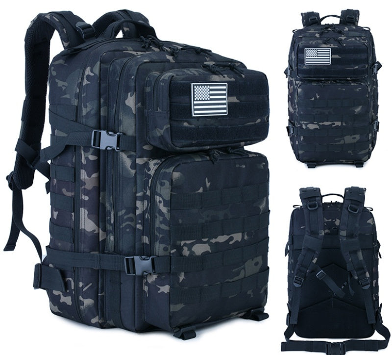 Outdoor Tactical Backpack – Army Style, Laptop Compartment, Ideal for Travel & Mountaineering