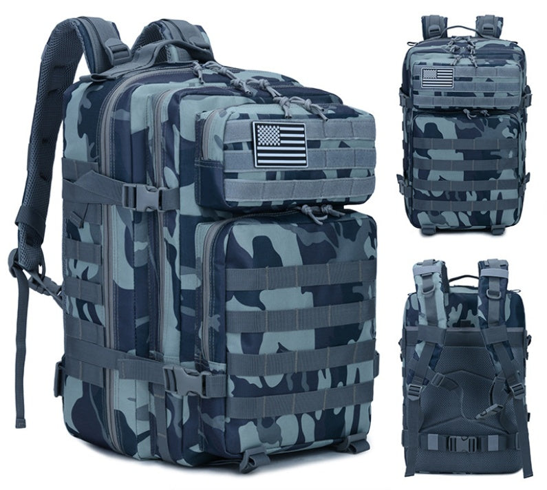 Outdoor Tactical Backpack – Army Style, Laptop Compartment, Ideal for Travel & Mountaineering