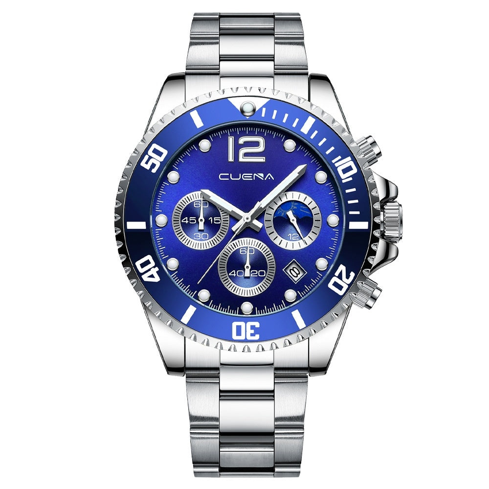 Men’s Casual Stainless Steel Watch – Sleek Design, Quartz Movement