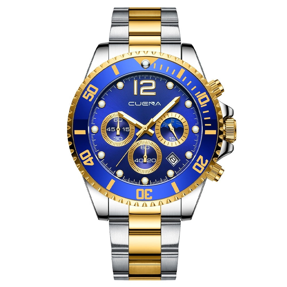 Men’s Casual Stainless Steel Watch – Sleek Design, Quartz Movement