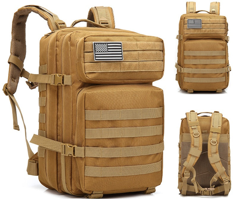 Outdoor Tactical Backpack – Army Style, Laptop Compartment, Ideal for Travel & Mountaineering