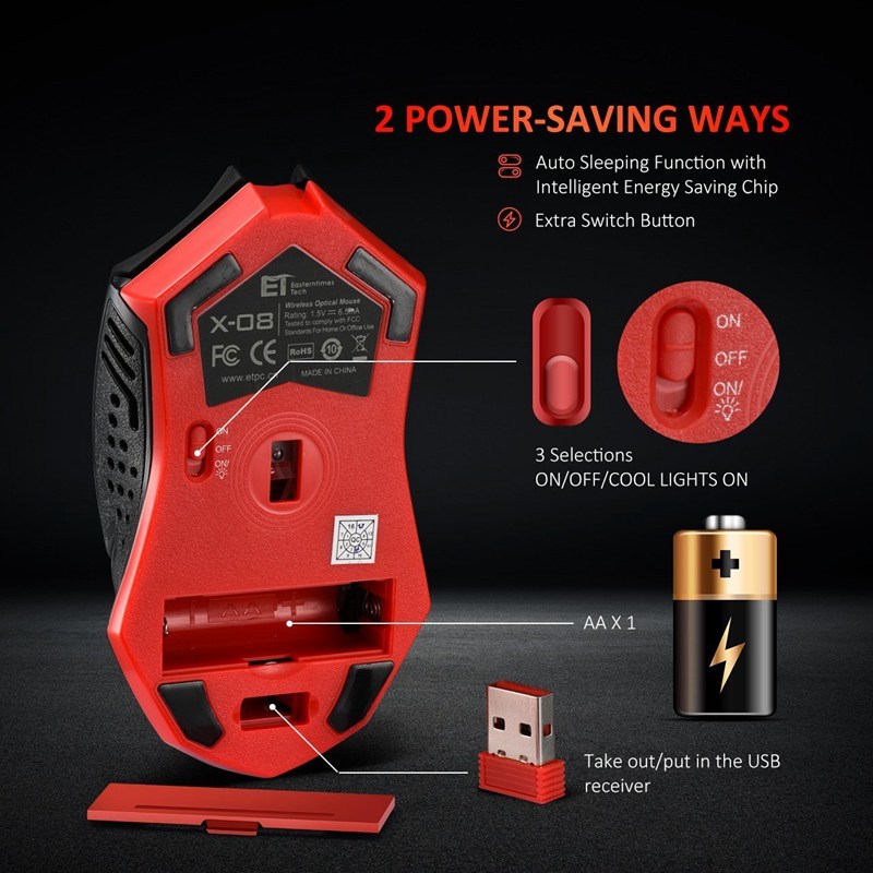 Power-Saving Silent Luminous Wireless Mouse$49.95