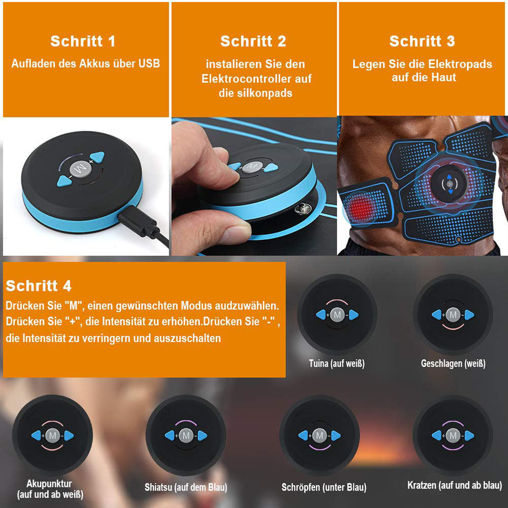 Dailymotive EMS Ab Trainer – Smart Muscle Stimulation Belt for Core & Fitness Training