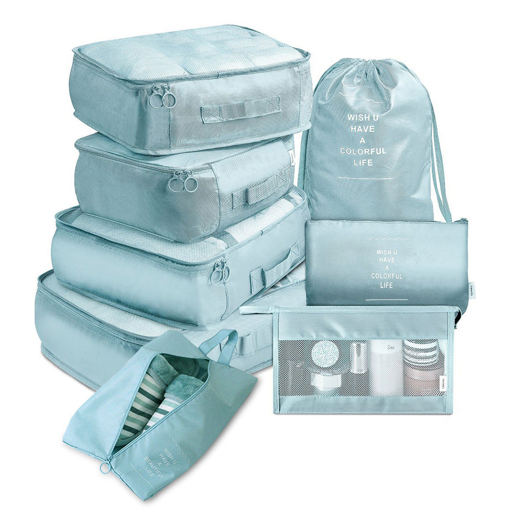 8-Piece Travel Luggage Organizer Set – Packing Cubes for Clothes, Shoes
