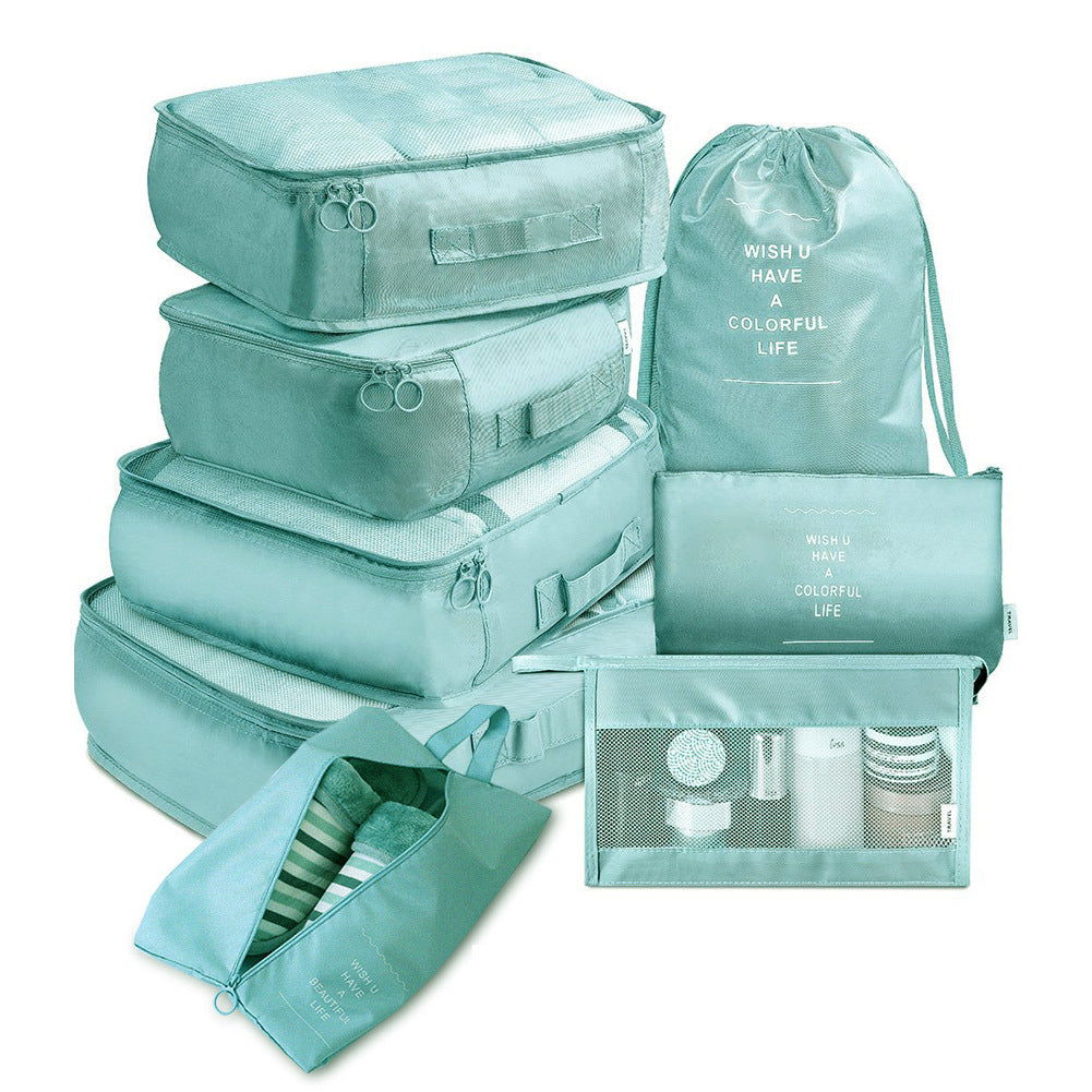 8-Piece Travel Luggage Organizer Set – Packing Cubes for Clothes, Shoes