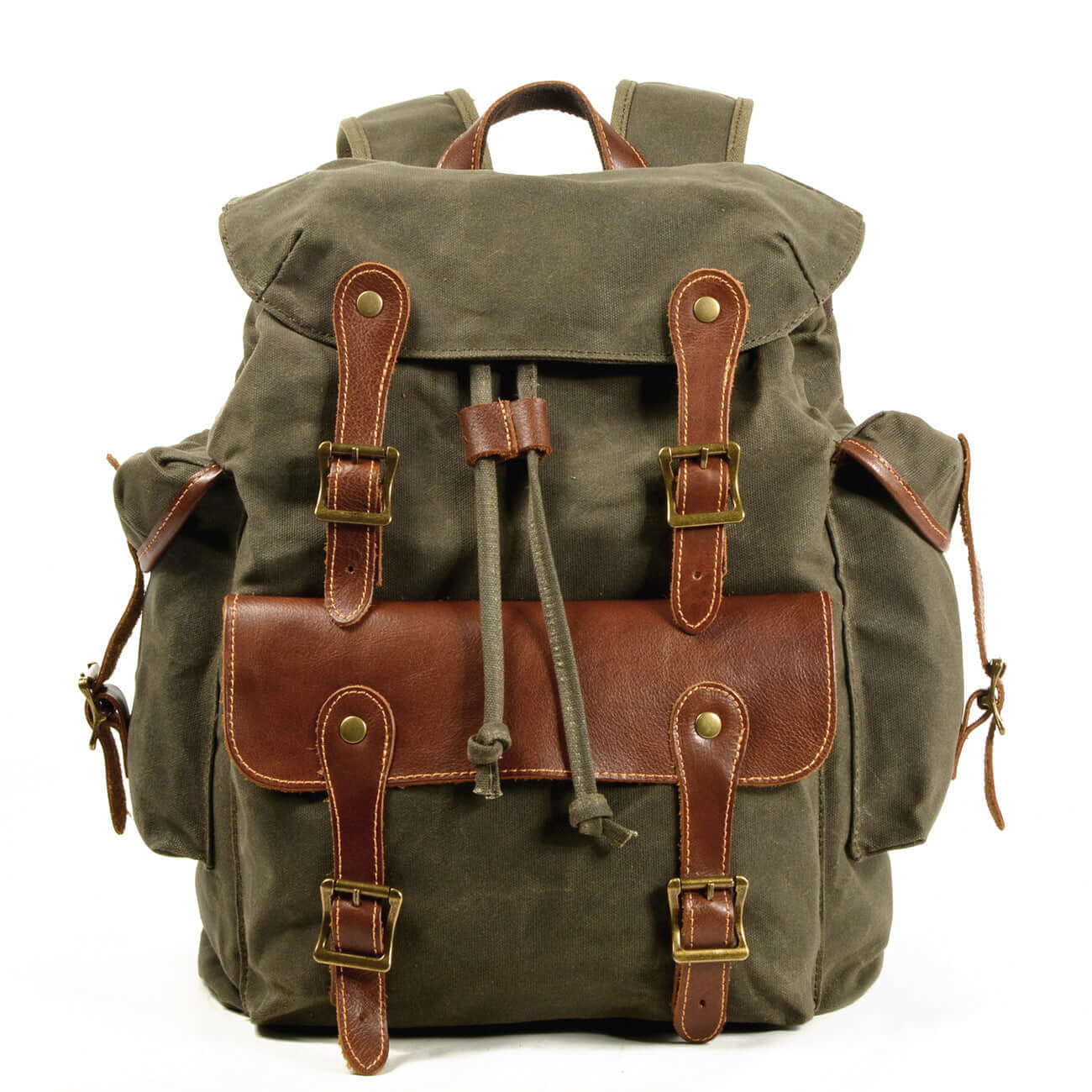 Western Cowboy Canvas Travel Backpack – Rugged Style with a Wild Twist