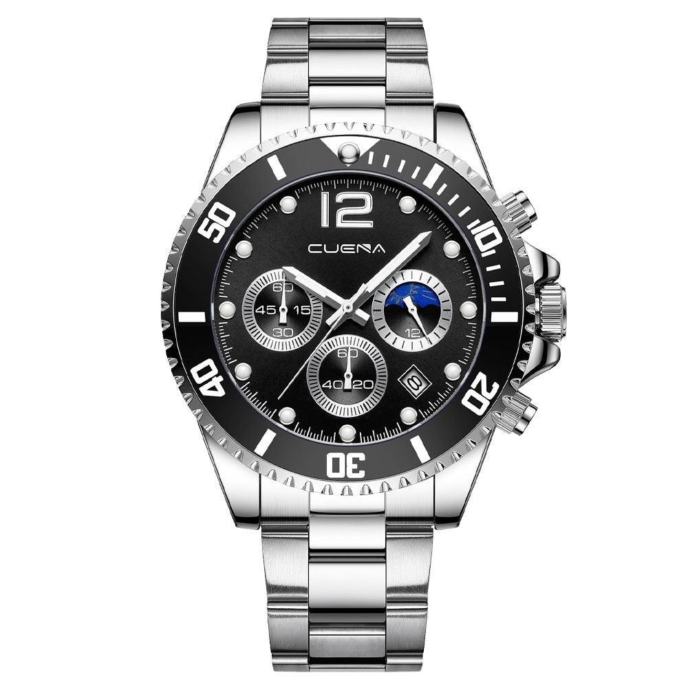 Men’s Casual Stainless Steel Watch – Sleek Design, Quartz Movement