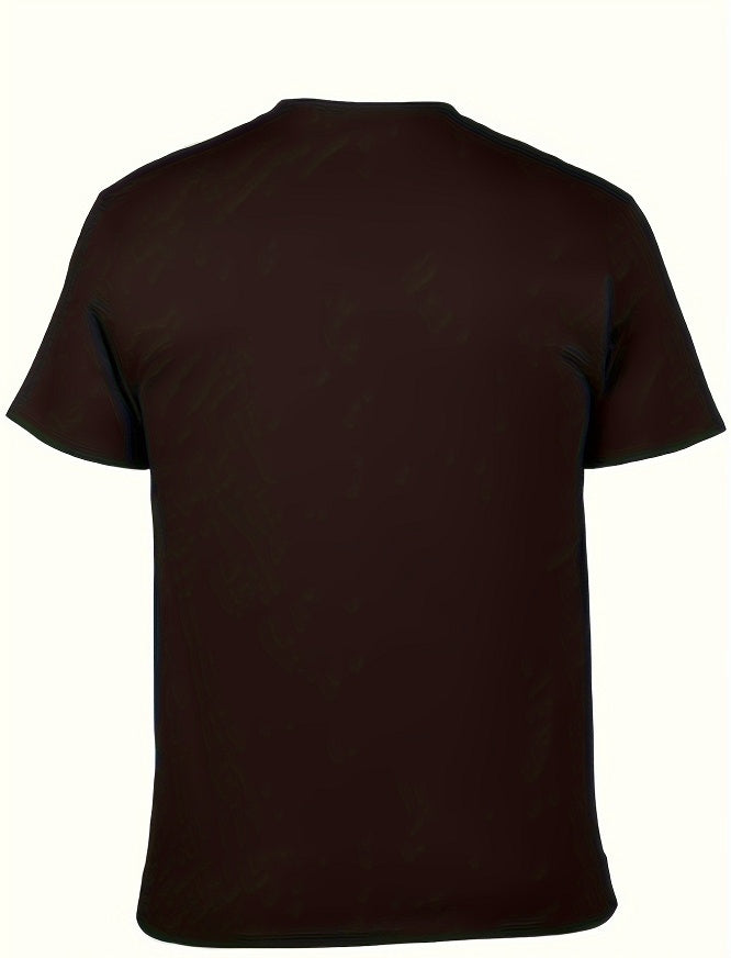 Comfortable Round Neck Short-sleeved T-shirt, Cool Versatile Tee Top For Perfect Summer Clothing