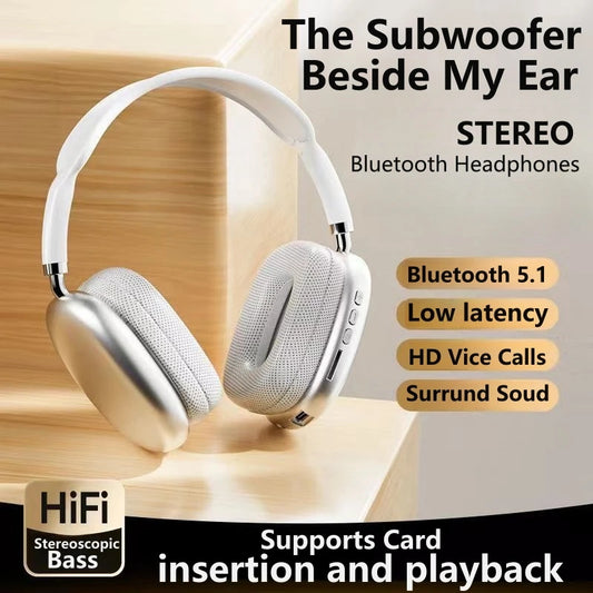 Wireless Bluetooth Headset With Mic Noise Cancelling Earbuds