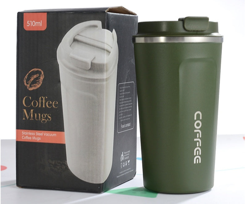 Vacuum Insulated Coffee Mug – For Car, Office & On-the-Go