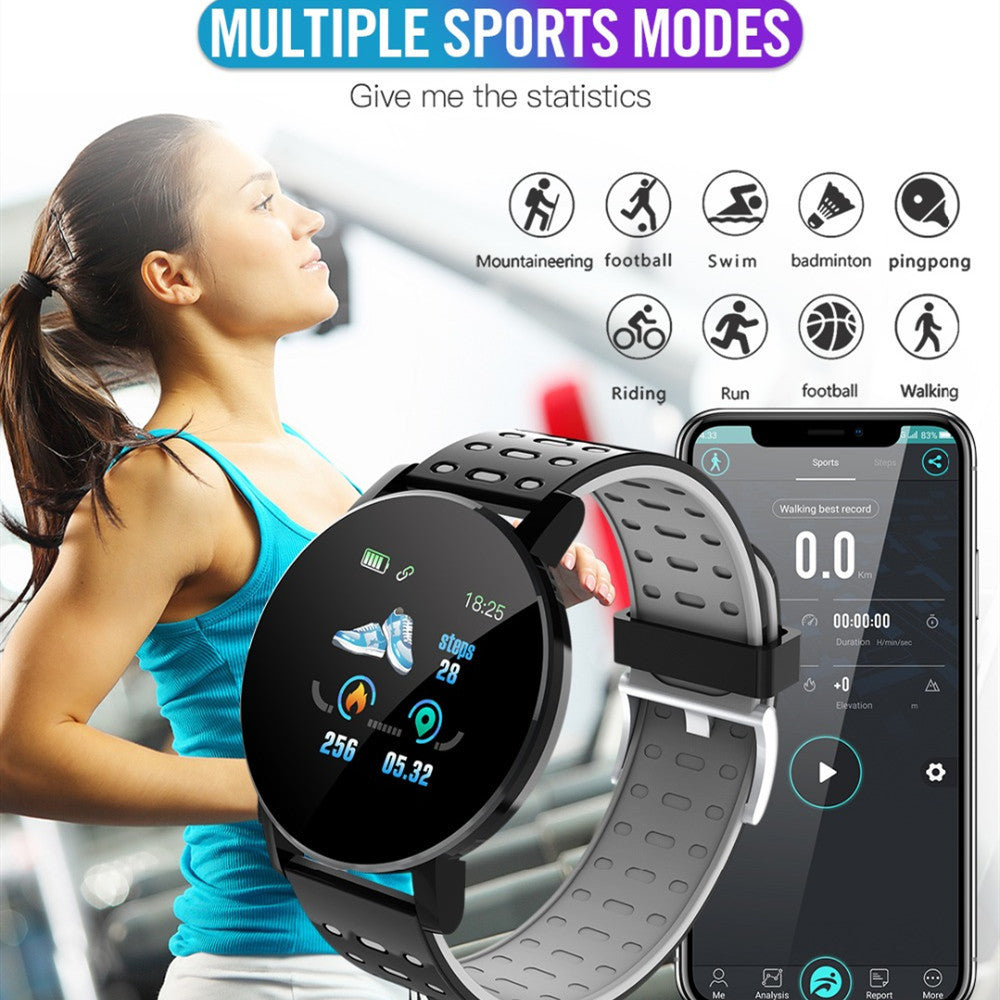 Bluetooth Smart Watch – Fitness Tracker with Heart Rate & Notifications