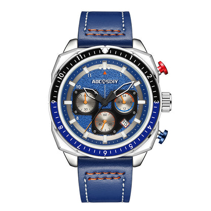 Sporty Multifunction Quartz Watch for Men