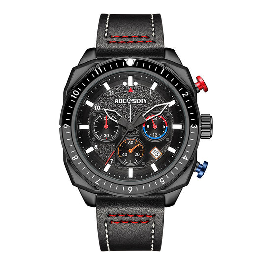 Sporty Multifunction Quartz Watch for Men