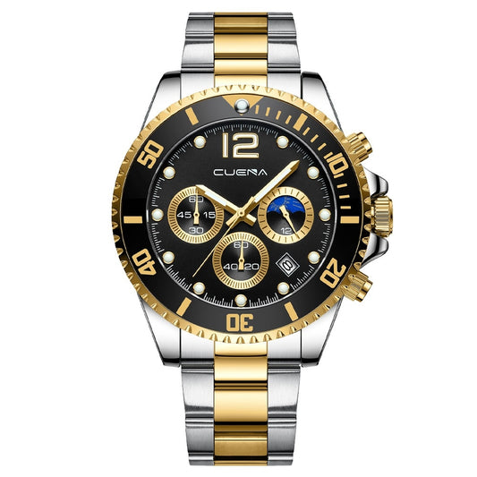 Men’s Casual Stainless Steel Watch – Sleek Design, Quartz Movement