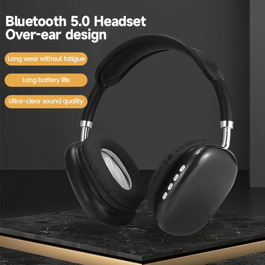 Wireless Bluetooth Headset With Mic Noise Cancelling Earbuds