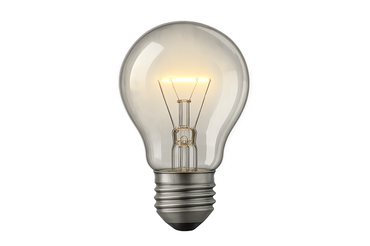 lightblub with transpirent bg